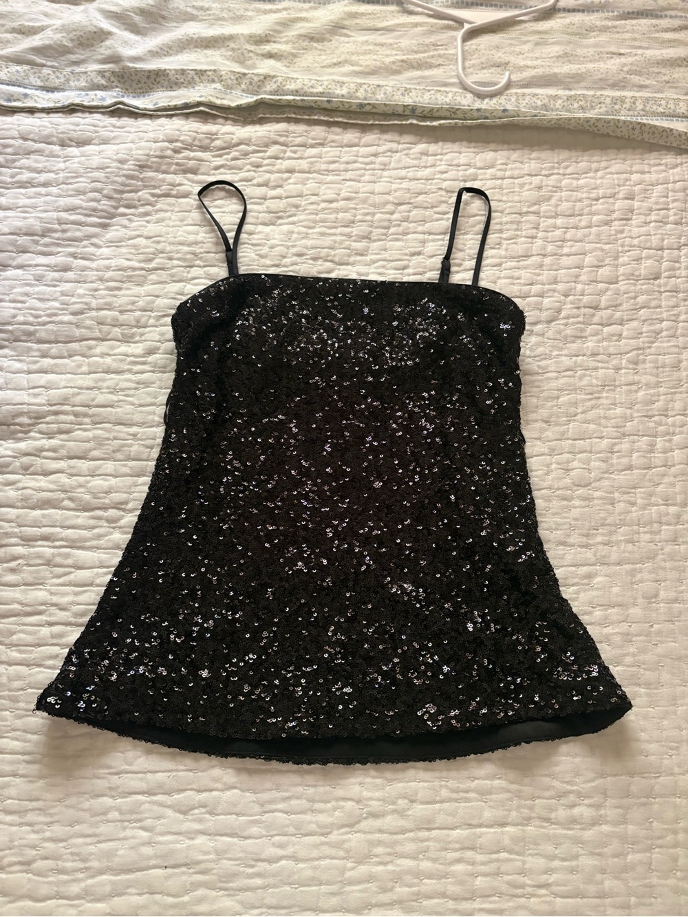 Abercrombie & Fitch Black Sequin Top